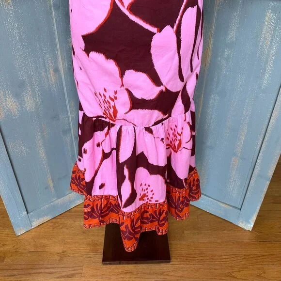 Tuckernuck Lyles Maxi Dress Pink Palm Sz XS NWOT - Picture 15 of 16